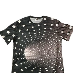 short Sleeve Summer Shirt Casual Loose Short Sleeve 3D Print Shirts